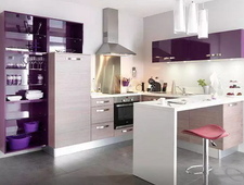 Фиолетовые кухни фото