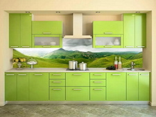Зелёные кухни фото