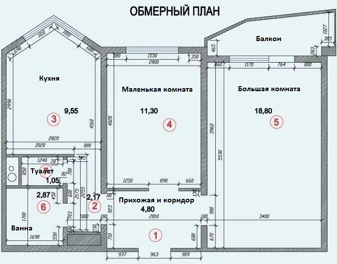 Размеры и планировка квартиры двушки линейки в доме п44т