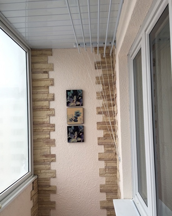 Дизайн на балконе в однокомнатной квартире п-44к