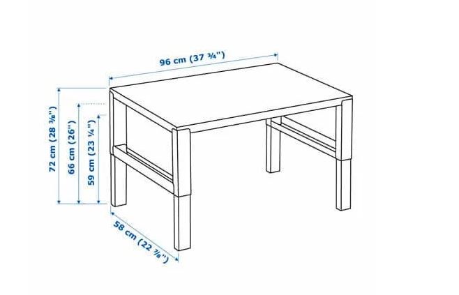 Габариты и размеры письменного стола поль