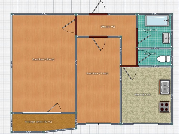 Планировка маленькой двухкомнатной квартиры 50 кв метра в панельном доме п44